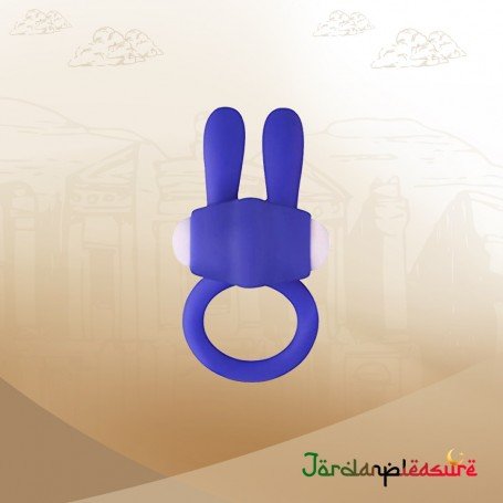 Kingfansion Mini Vibrating Rabbit Cock Ring (Blue) CR-017