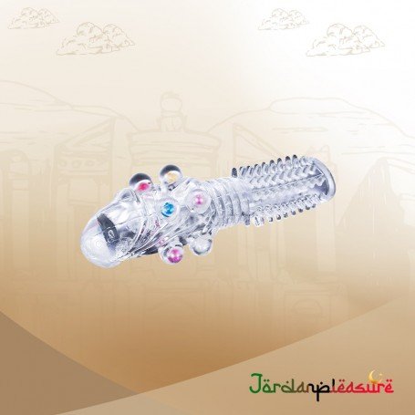 Male Cock Rings Penis Extension With Colourful Beads PES-022