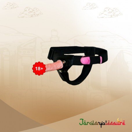 LeLuv 6.5” Male Hollow Vibrating Strap On SO-010