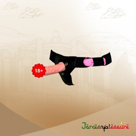 LeLuv 7.5” Vibrating & Rotating Female Lesbian Strap On SO-011