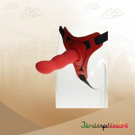 Red Deep Climax Strap On Dildo Realistic Penis Harness SO-021
