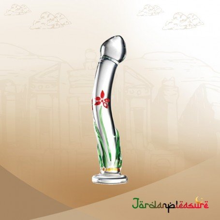 Flower Crystal Glass Dildo Sex Toy GD-004