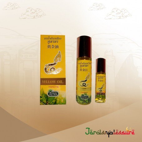 Thai herbal massage yellow oil THP-001