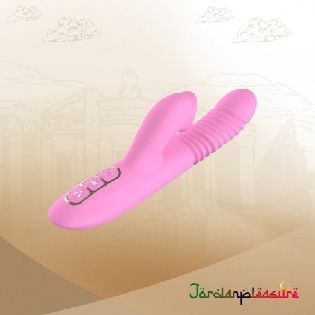 Heating 3 Layer Tongue Licking Toy Nipple Sucking Clitoris Stimulate Vibrator