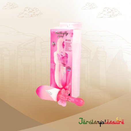 Butterfly Clitoris 6 Function Rotation Rabbit Vibrator RV-017